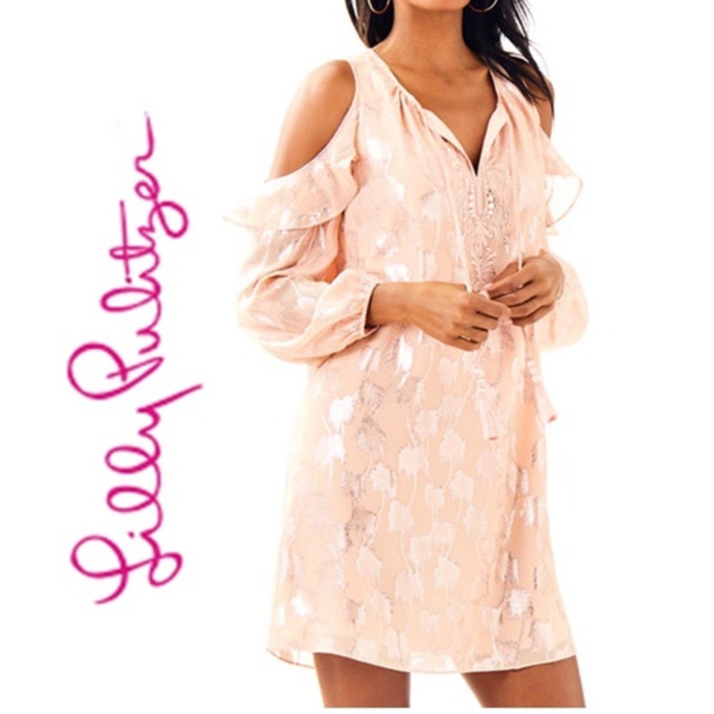 *SOLD* Lilly Pulitzer Marlyse silk dress Sandstone